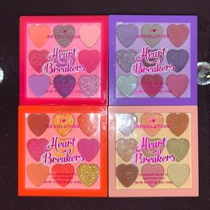 Revolution makeup palettes Heart breakers bundle